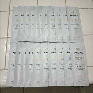 Philip B. PEPPERMINT AVOCADO SHAMPOO Bundle of 20 Sachets for Travel, On the Go